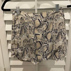 Snake skin skort